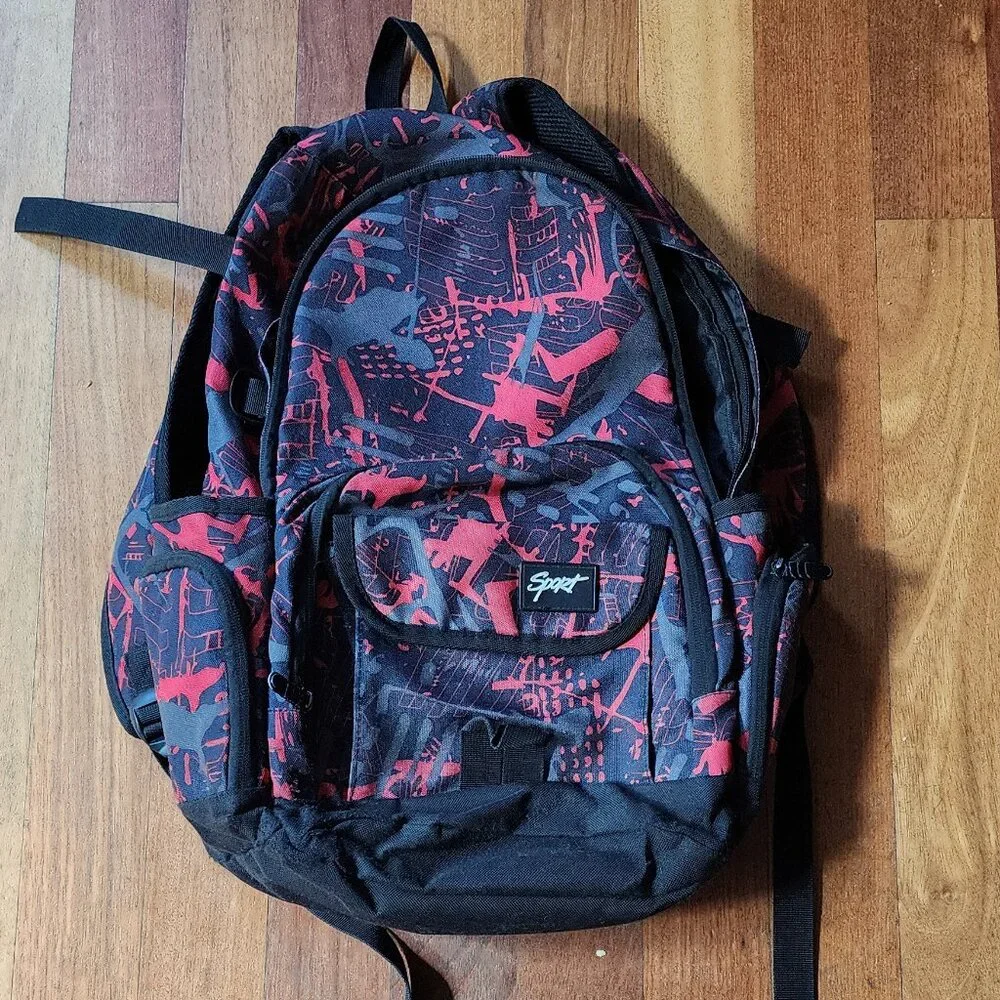 Sport Red/Black Kids Backpack